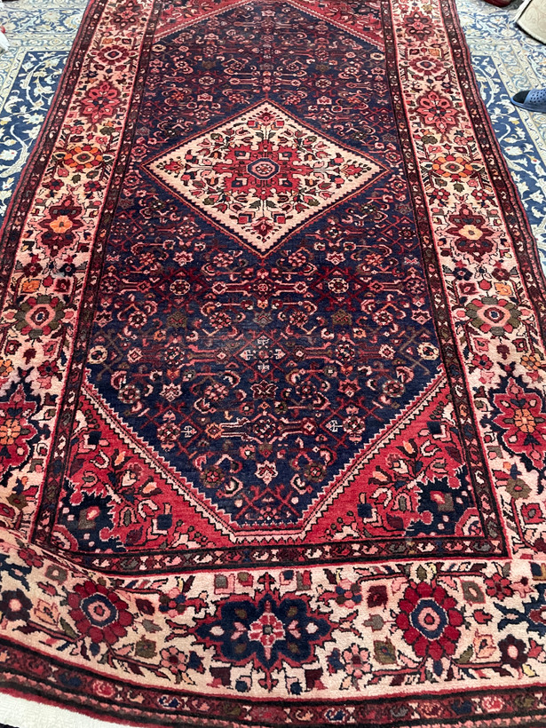 کناره دستبافت خوابدار ملایر(همدان) سالم و پرزدار