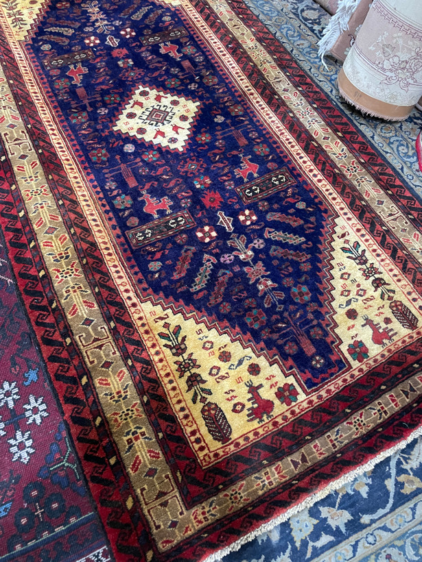 یک تخته کناره دستبافت اردبیل چله پشم و کرک