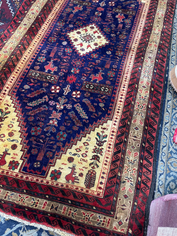 یک تخته کناره دستبافت اردبیل چله پشم و کرک