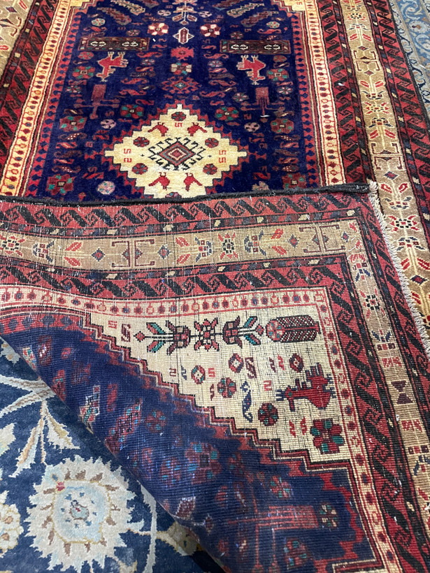 یک تخته کناره دستبافت اردبیل چله پشم و کرک