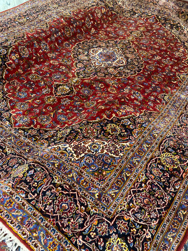 فرش ۱۳ متری دستبافت لاکی کاشان