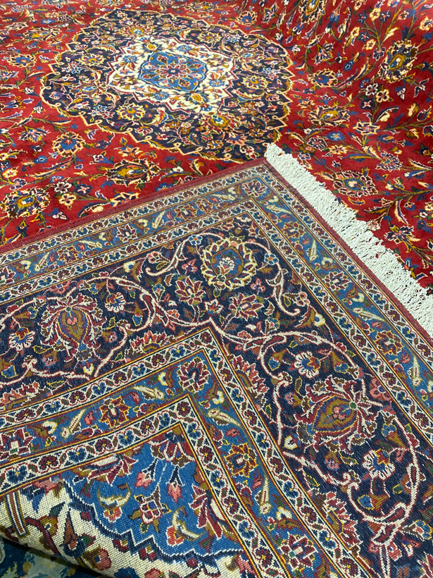 فرش ۱۳ متری دستبافت لاکی کاشان