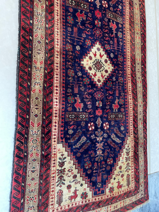 کناره فرش دستبافت کرک اردبیل