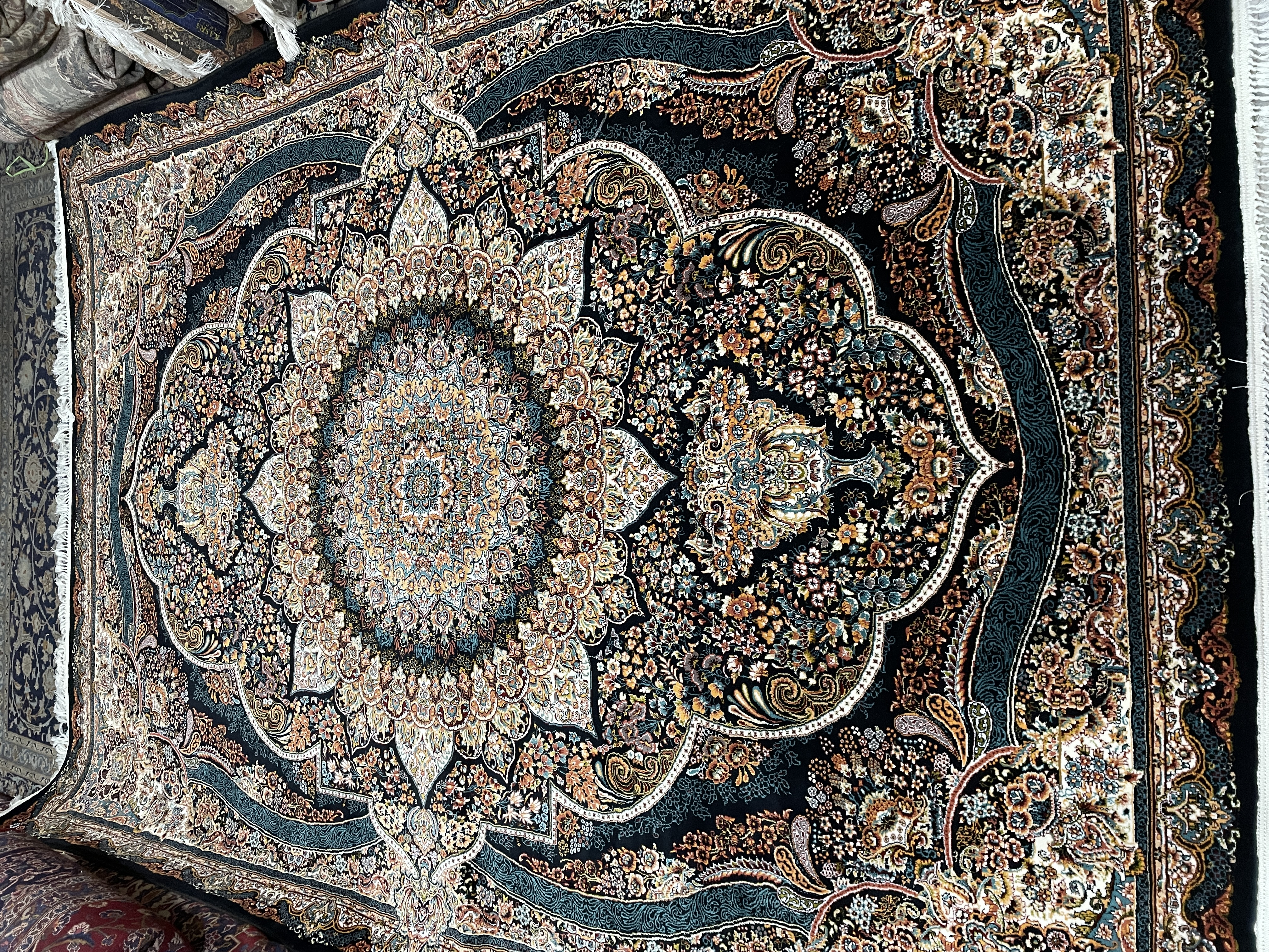 جفت ۹ متری سرمه ای ماشینی ۷۰۰ شانه تراکم ۲۵۵۰