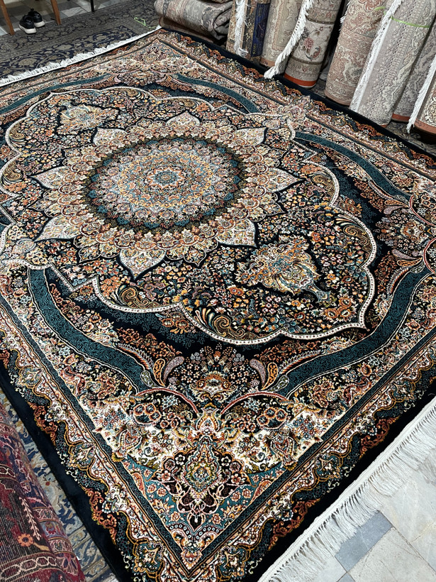 جفت ۹ متری سرمه ای ماشینی ۷۰۰ شانه تراکم ۲۵۵۰