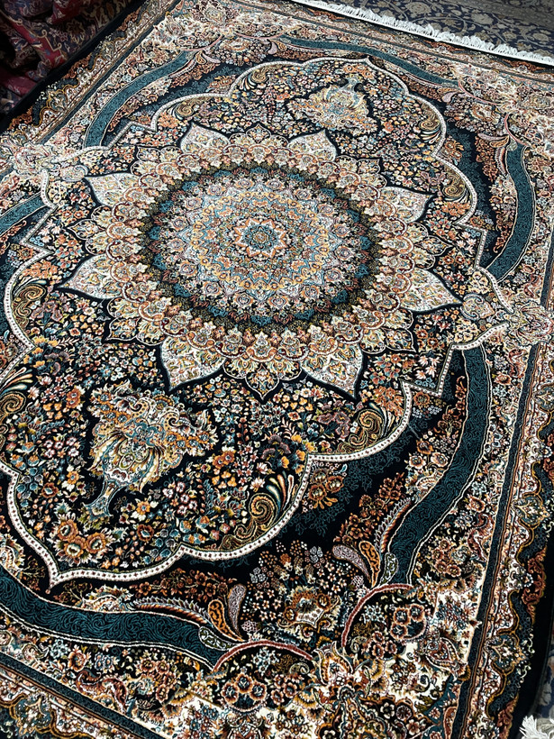 جفت ۹ متری سرمه ای ماشینی ۷۰۰ شانه تراکم ۲۵۵۰