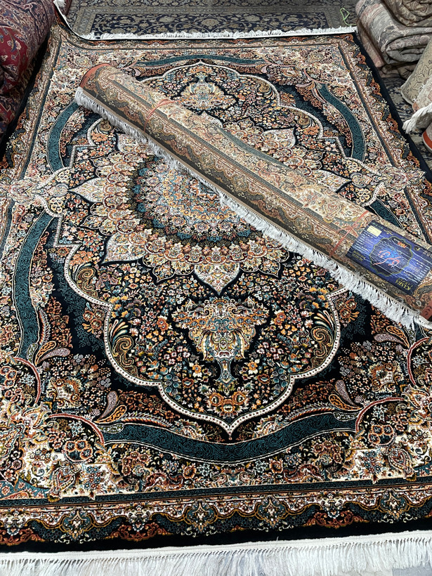 جفت ۹ متری سرمه ای ماشینی ۷۰۰ شانه تراکم ۲۵۵۰